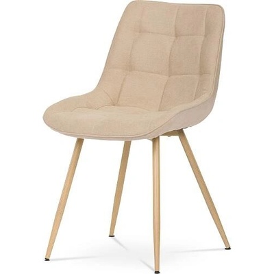 Autronic CT-394 CRM2 krémová látka kovové nohy dekor dub