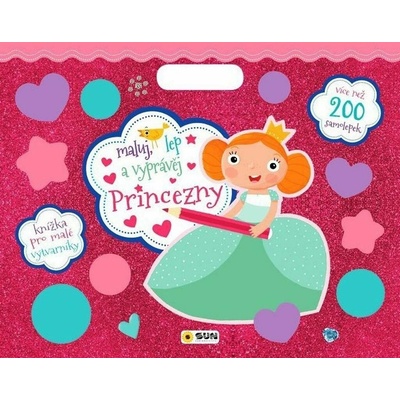 Maluj lep a vyprávěj princezny více než 200 samolepek