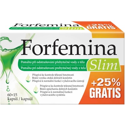 Forfemina Slim odvodnění těla 75 kapslí