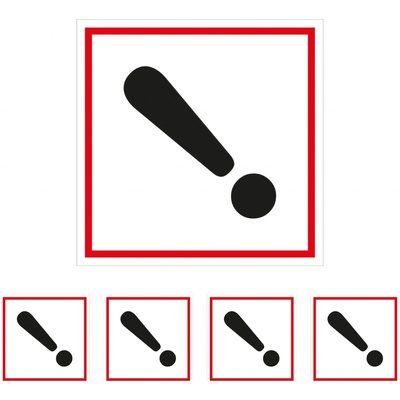 Walteco Symbol GHS 07 – DRÁŽDIVÉ 100x100mm, samolepka Množství: 5 ks , 20138BP1