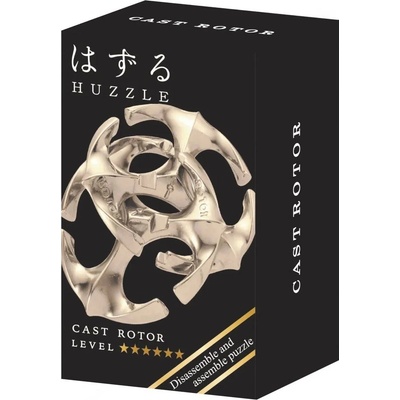 Hanayama Метален логически пъзел Hanayama - Mini Huzzle Cast Rotor, silver (515192)