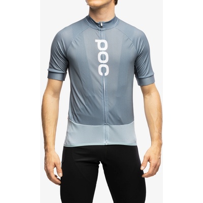 POC M's Essential Road Logo Jersey Calcite Blue/Mineral Blue – Zboží Mobilmania