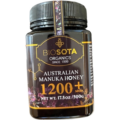 BIOSOTA ORGANICS Manuka med MGO 1200+ NPA 25+ 500 g