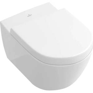 Villeroy & Boch Subway 2.0 - Висяща тоалетна, DirectFlush, AntiBac, CeramicPlus, алпийско бяло 5614R0T2 (5614R0T2)