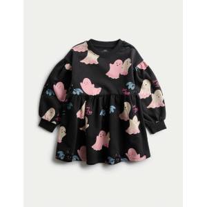 Marks & Spencer Halloween суитшърт рокля (2-8 години) Marks & Spencer многоцветна Marks & Spencer | Mnogotsveten | Момичешки | 2-3 години
