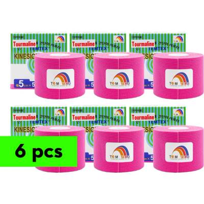 TEMTEX tape Tourmaline růžová 5 cm x 5 m 6 ks