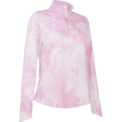 Callaway Dámske tričko Golf TYE DYE SUN PROTECTION fialové