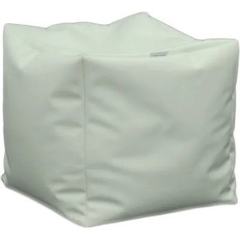 Image 1 of Pufrelax Пуф 80л. , Табуретка Куб - Teteron White, Подходящ за използване на открито, Перящ се калъф, Пълнеж от Полистиролни перли