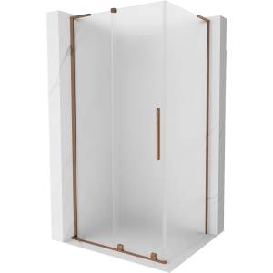 Mexen Velar L плъзгаща се душ кабина 110 x 80 см, мат, розово злато - 871-110-080-33-60 (871-110-080-33-60)