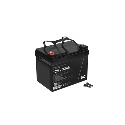 Green Cell Стационарен акумулатор Green Cell AGM, 12V, 200Ah, VRLA plum acid, Необслужваема батерия, Фотоволтаични кемпери (AGM33) (AGM33)