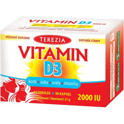 TEREZIA Vitamín D3 2000 IU 90 kapsúl