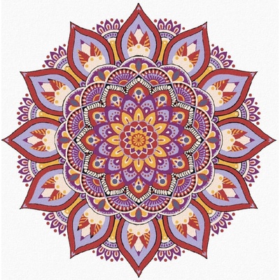 zuty Malování Podle Čísel Mandala Iv 80 x 100 Cm Plátno Rám