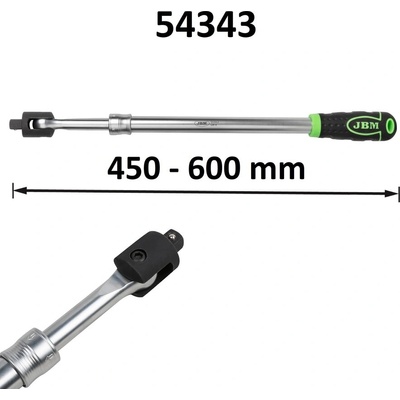 JGM Удължаем върток с каре на база 1/2 ; jbm 54343
