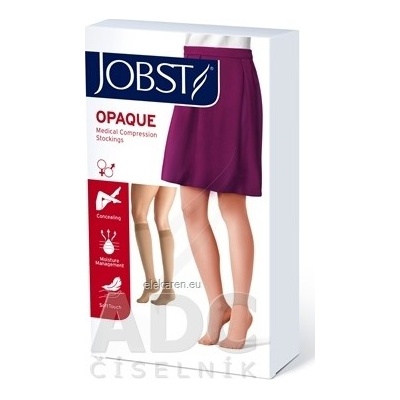 Jobst Opaque kompresívne lýtkové pančuchy s otvorenou špičkou karamelové