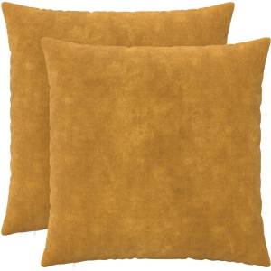 vidaXL Калъфка за възглавница 2 pcs HEERLEN Жълто 80 x 80 cm (913641)