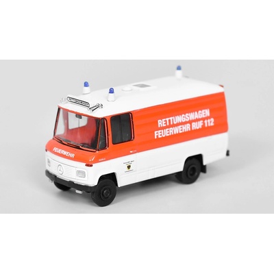 Brekina Mercedes L 508 RTW Hasiči Luebeck 1:87