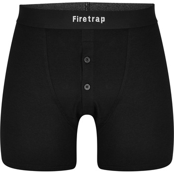 Firetrap Боксерки Firetrap 2 Pack Boxers - Black/Black