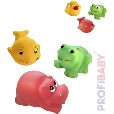 Profibaby Zvířátka gumová 3ks asst 13x18x4cm