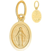 Argento Zlatý prívesok Zázračná medaila 8A103