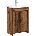vidaXL Комплект мебели за баня Старо дърво 81 x 40 x 84, 5 см (3404288)