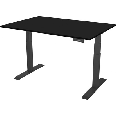 DELSO Elektrický výškově nastavitelný stůl PROJUSTER - 180 cm, 80 cm, Černá, Černá