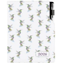 Design A5 týdenní 2026 Kolibřík