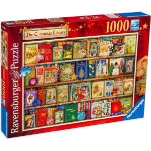 Ravensburger Пъзел Ravensburger от 1000 части - Коледна библиотека (12000324)