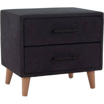 Тапицирано нощно шкафче Mild черен
