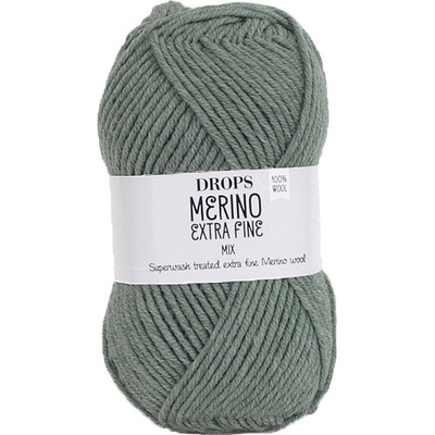 Příze DROPS Merino Extra Fine uni color 47 - zelená šalvěj