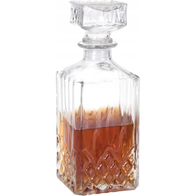 SKLENĚNÁ KARAFA Crystal 900 ml na whisky koňak