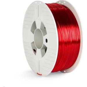 Verbatim 55054 3D нишка, PET-G, 1, 75mm, 1000g, 327m, Прозрачно червено (Transparent red) (55054)