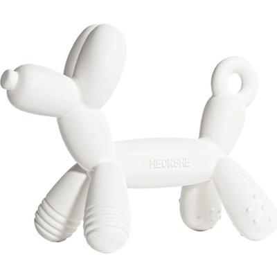 Heorshe silikónové hryzadlo white Puppy