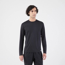 Kalenjsi pánske bežecké tričko Dry 500 dlhým rukávom a UV ochranou čierne
