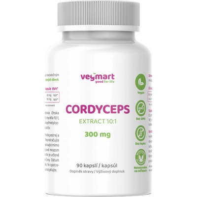 Vegmart Cordyceps 300 mg 90 kapsúl