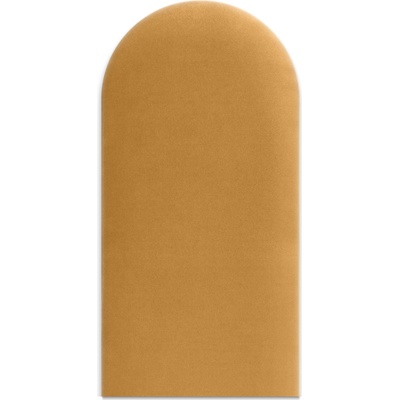 Čalouněný nástěnný panel různé rozměry x šířka 30 cm mustard/hořčicová oblouk MyBestHome Rozměr: 30x60 cm