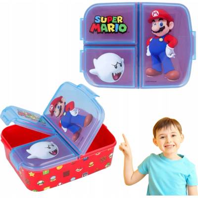 Stor delený plastový box na desiatu Super Mario 21420