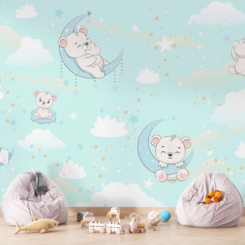 Image 1 of Art gift Детски тапет - Весели мечета