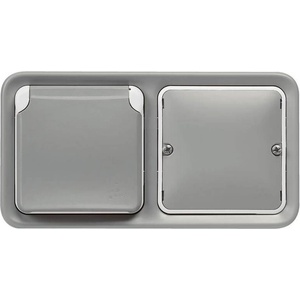 Legrand Умен Wi-Fi безжичен контакт - Legrand Plexo Smart Home Plug Socket EU (сив) (69769-P)
