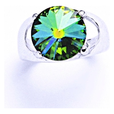 Čištín Stříbrný s krystalem Swarovski Rivoli Vitral MediumT 1188