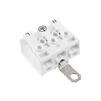 ELECTRO-TERMINAL Svorkovnice SLK 3/3 E-SCHR (N-E-L) pro svítidla, bezšroubová 1000145 – Hledejceny.cz
