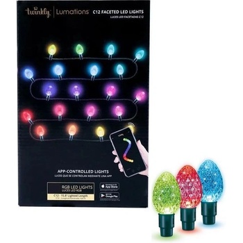 Twinkly TWC9040STP-GEU LED RGB Vonkajšia vianočná reťaz 40xLED 14,5 m IP44 Wi-Fi TW0044