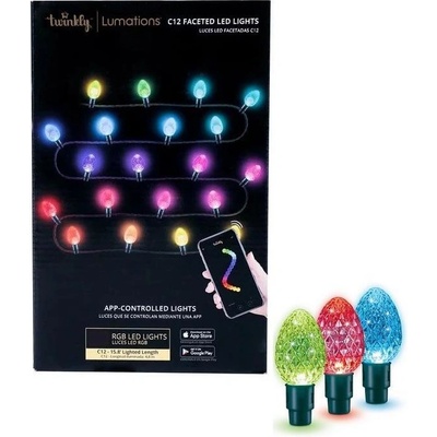 Twinkly TWC9040STP-GEU LED RGB Vonkajšia vianočná reťaz 40xLED 14,5 m IP44 Wi-Fi TW0044