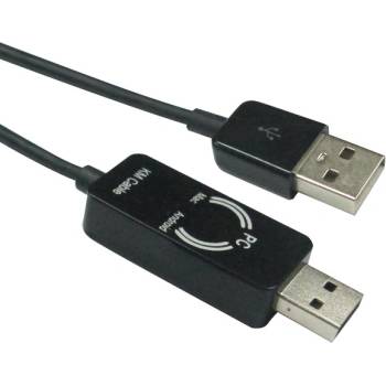 Roline Кабел USB 2.0 KM връзка PC/Android, 2 м, черен 11.02. 9180-10 (11.02.9180-10)