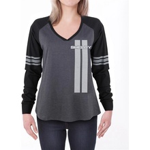 Shelby Ladies Long Sleeve V-neck Game Tee