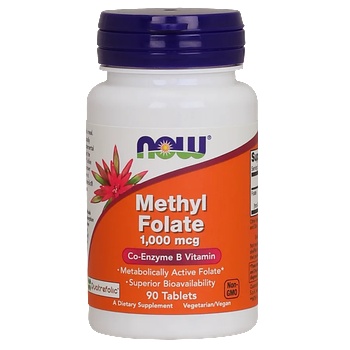 Image 1 of NOW - methyl folate 1, 000 mcg - 90 ТАБЛЕТКИ
