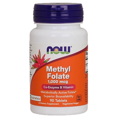 NOW - methyl folate 1, 000 mcg - 90 ТАБЛЕТКИ
