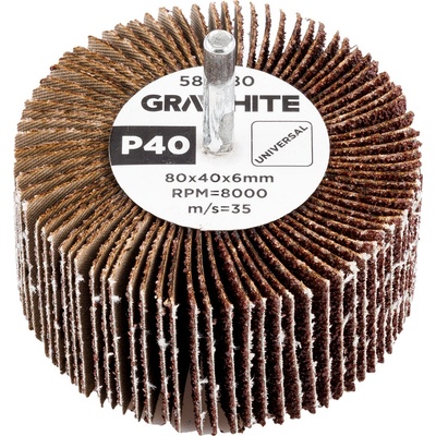 Graphite Lamelový kotúč 80 x 40 x 6 mm P40 58T380