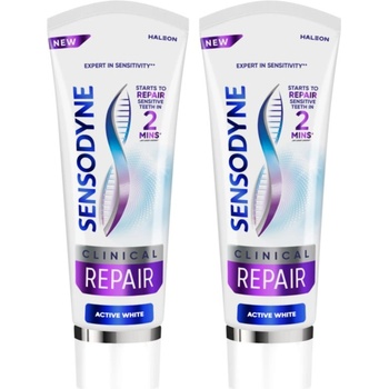 Sensodyne Clinical Repair Active White паста за зъби 2x75ml