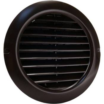 Image 1 of Dalap Кафява вентилационна pvc решетка с механични жалузи и фланец Ø 150 мм (3256)