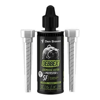 DEBBEX Chemická kotva bez styrenu POLYESTER SF kartuše 165 ml, šedá (740011BD)